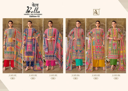 Bella Edition 12 Alok Muslin Karachi Salwar Suits Manufacturer India