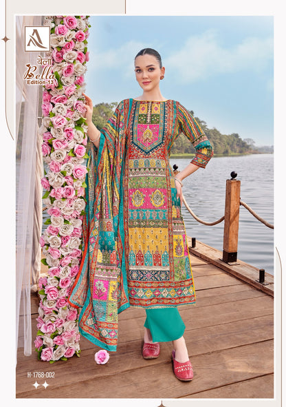 Bella Edition 13 Alok Muslin Karachi Salwar Suits Wholesaler
