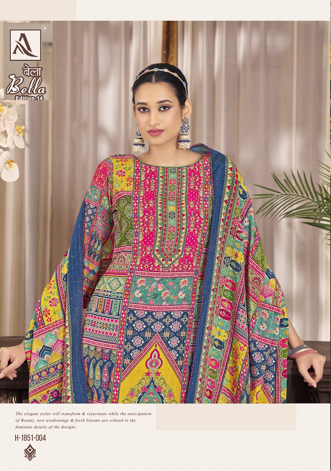 Bella Edition 14 Alok Muslin Karachi Salwar Suits Manufacturer