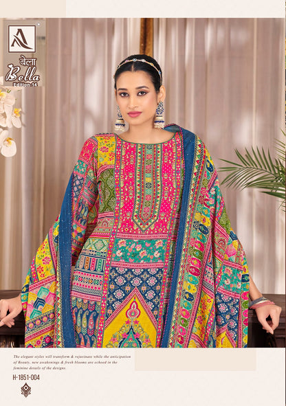 Bella Edition 14 Alok Muslin Karachi Salwar Suits Manufacturer