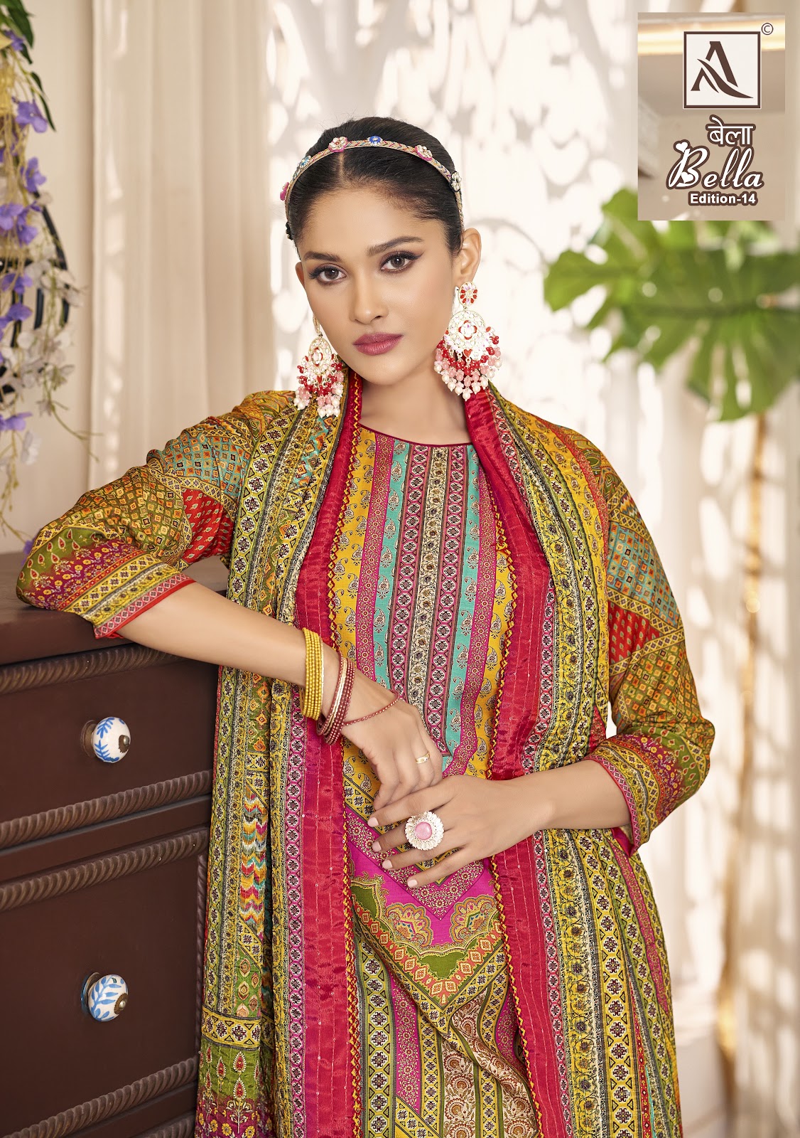 Bella Edition 14 Alok Muslin Karachi Salwar Suits Manufacturer