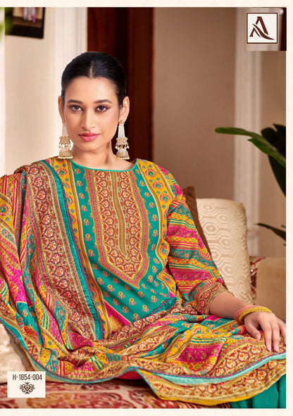 Bella Edition 15 Alok Pure Maslin Karachi Salwar Suits Supplier