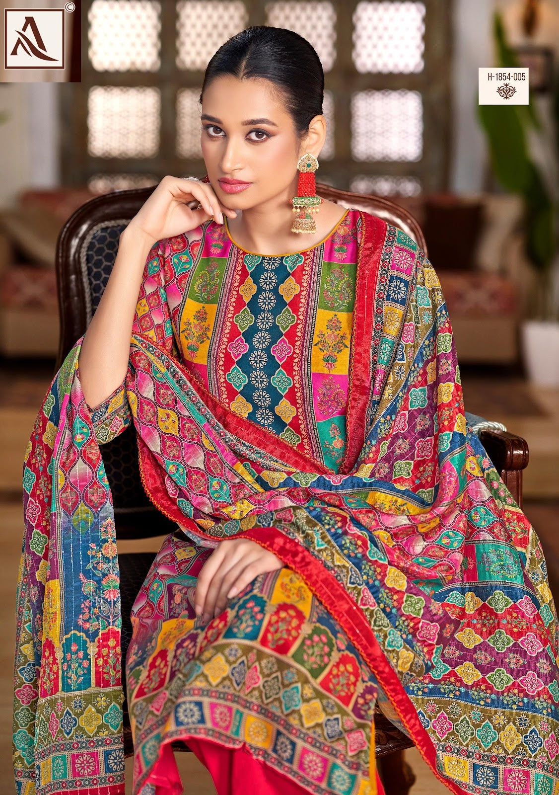 Bella Edition 15 Alok Pure Maslin Karachi Salwar Suits Supplier