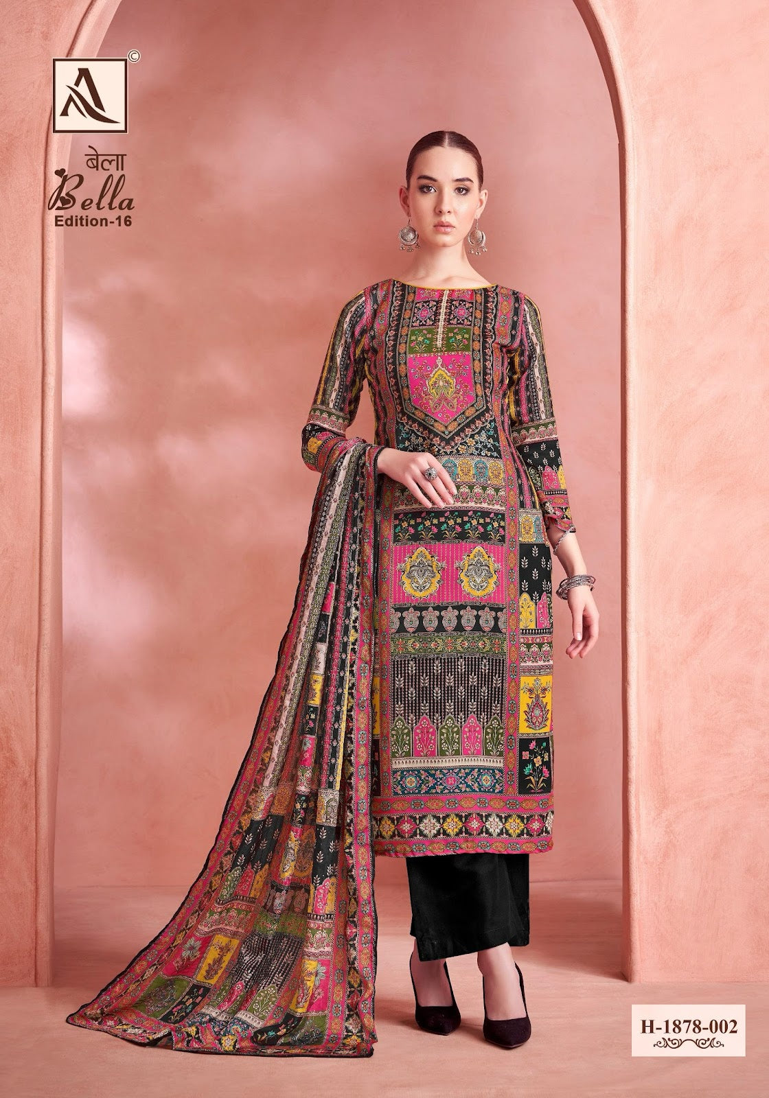 Bella Edition 16 Alok Pure Muslin Karachi Salwar Suits Manufacturer India