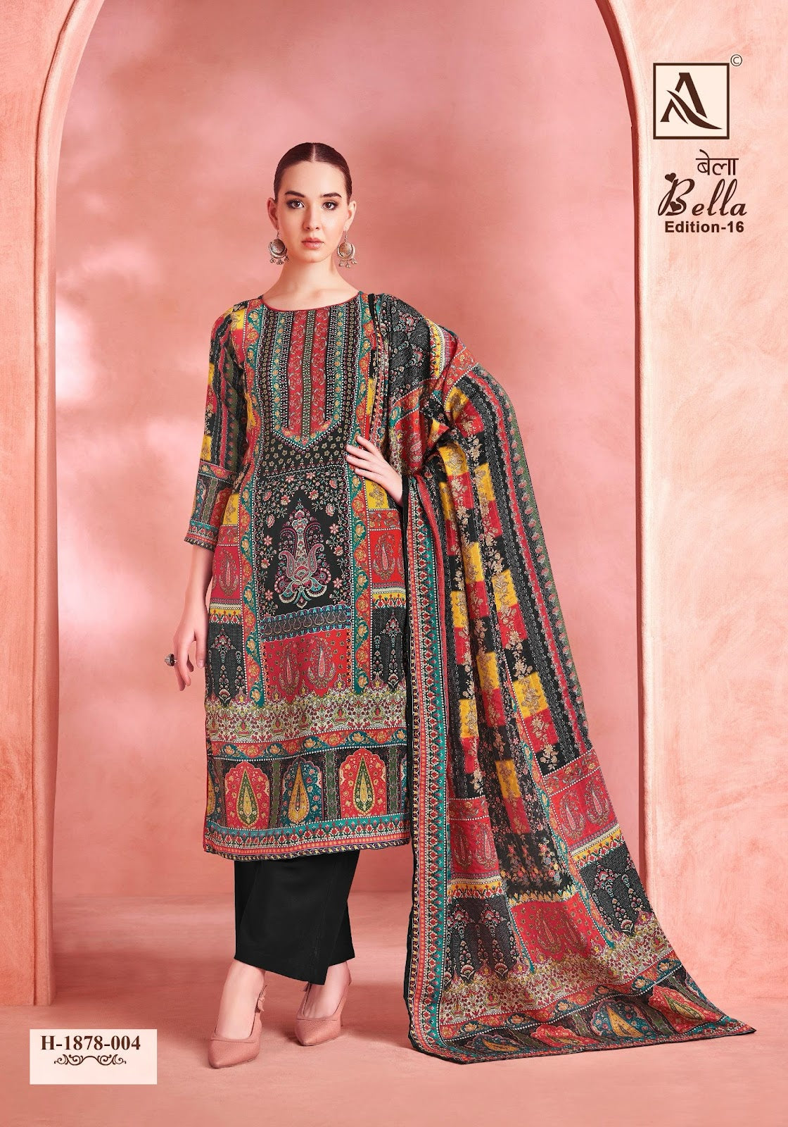 Bella Edition 16 Alok Pure Muslin Karachi Salwar Suits Manufacturer India