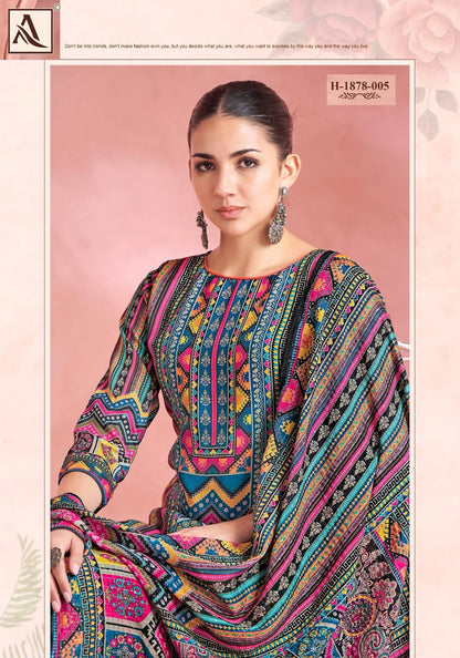 Bella Edition 16 Alok Pure Muslin Karachi Salwar Suits Manufacturer India