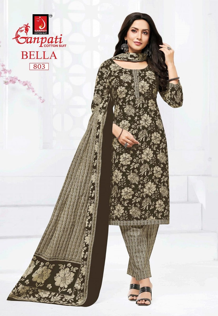 Bella Pant Vol 8 Ganpati Pure Cotton Cotton Dress Material Exporter India