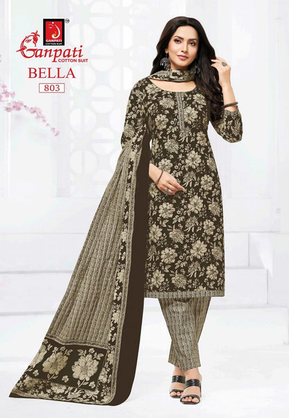 Bella Pant Vol 8 Ganpati Pure Cotton Cotton Dress Material Exporter India