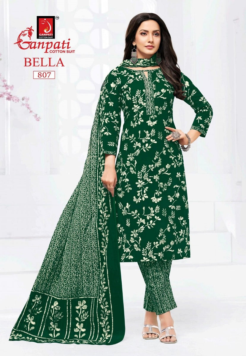 Bella Pant Vol 8 Ganpati Pure Cotton Cotton Dress Material Exporter India