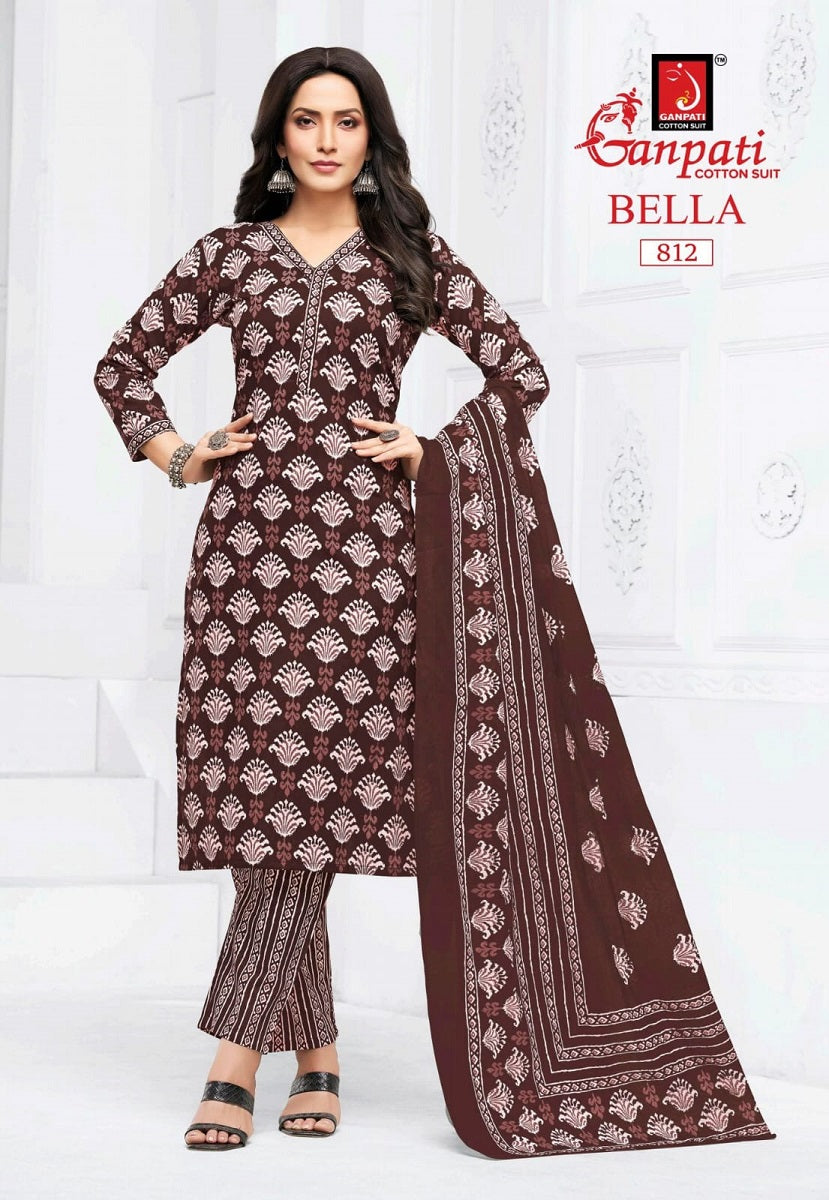 Bella Pant Vol 8 Ganpati Pure Cotton Cotton Dress Material Exporter India