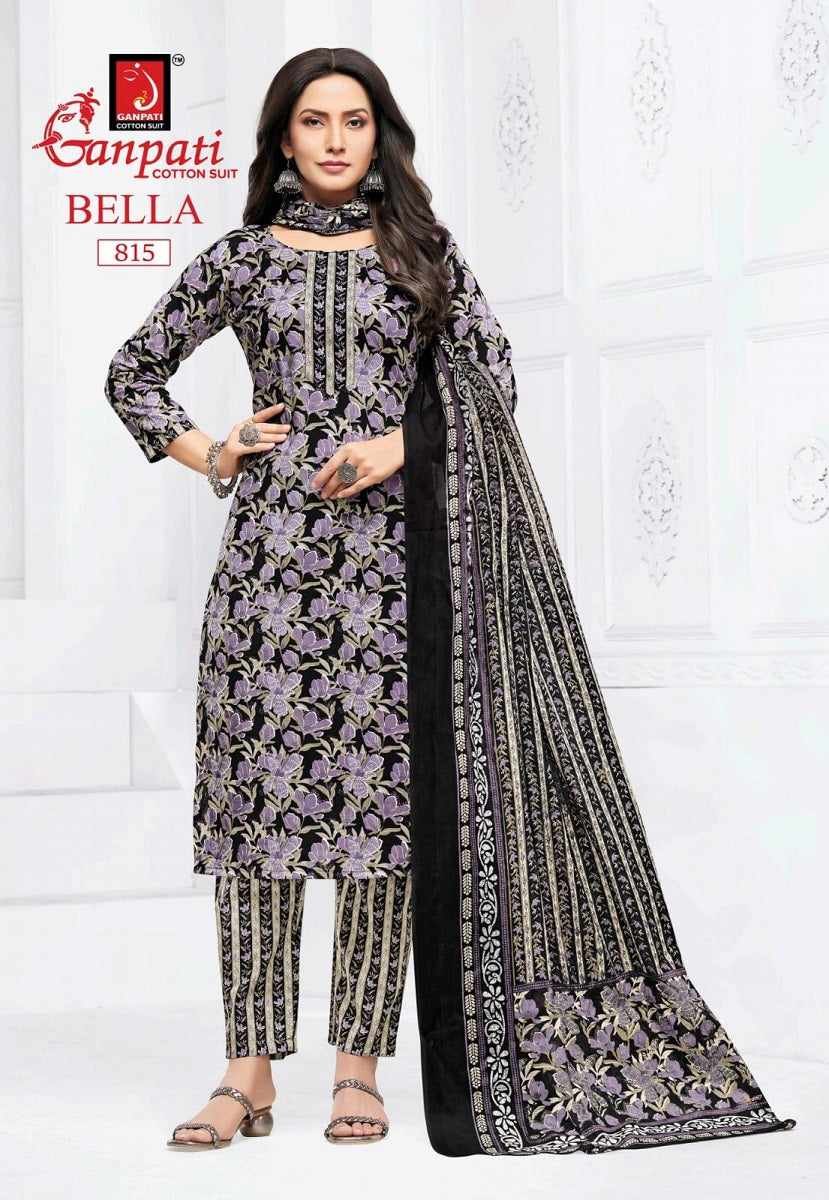 Bella Pant Vol 8 Ganpati Pure Cotton Cotton Dress Material Exporter India