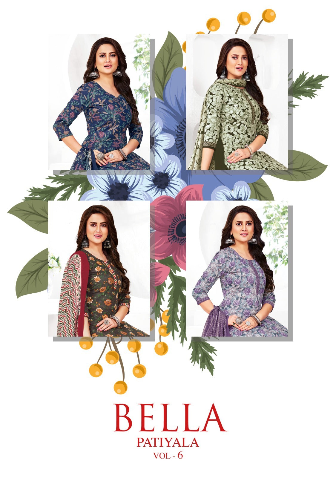 Bella Patiyala Vol 6 Ganpati Cotton Salwar Suits Wholesale Price