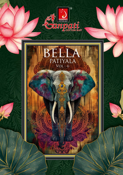 Bella Patiyala Vol 6 Ganpati Cotton Salwar Suits Wholesale Price