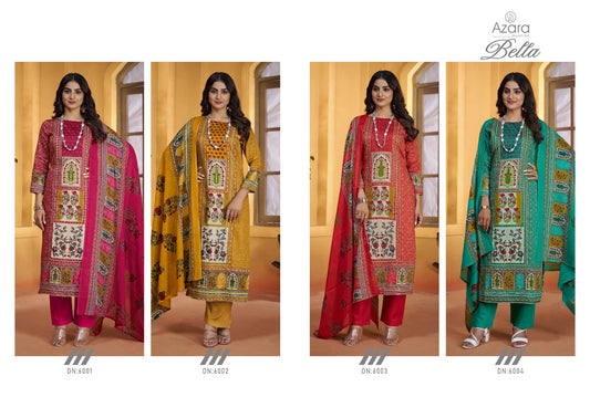 Bella Radhika Fashion Azara Zam Cotton Karachi Salwar Suits Wholesale Rate