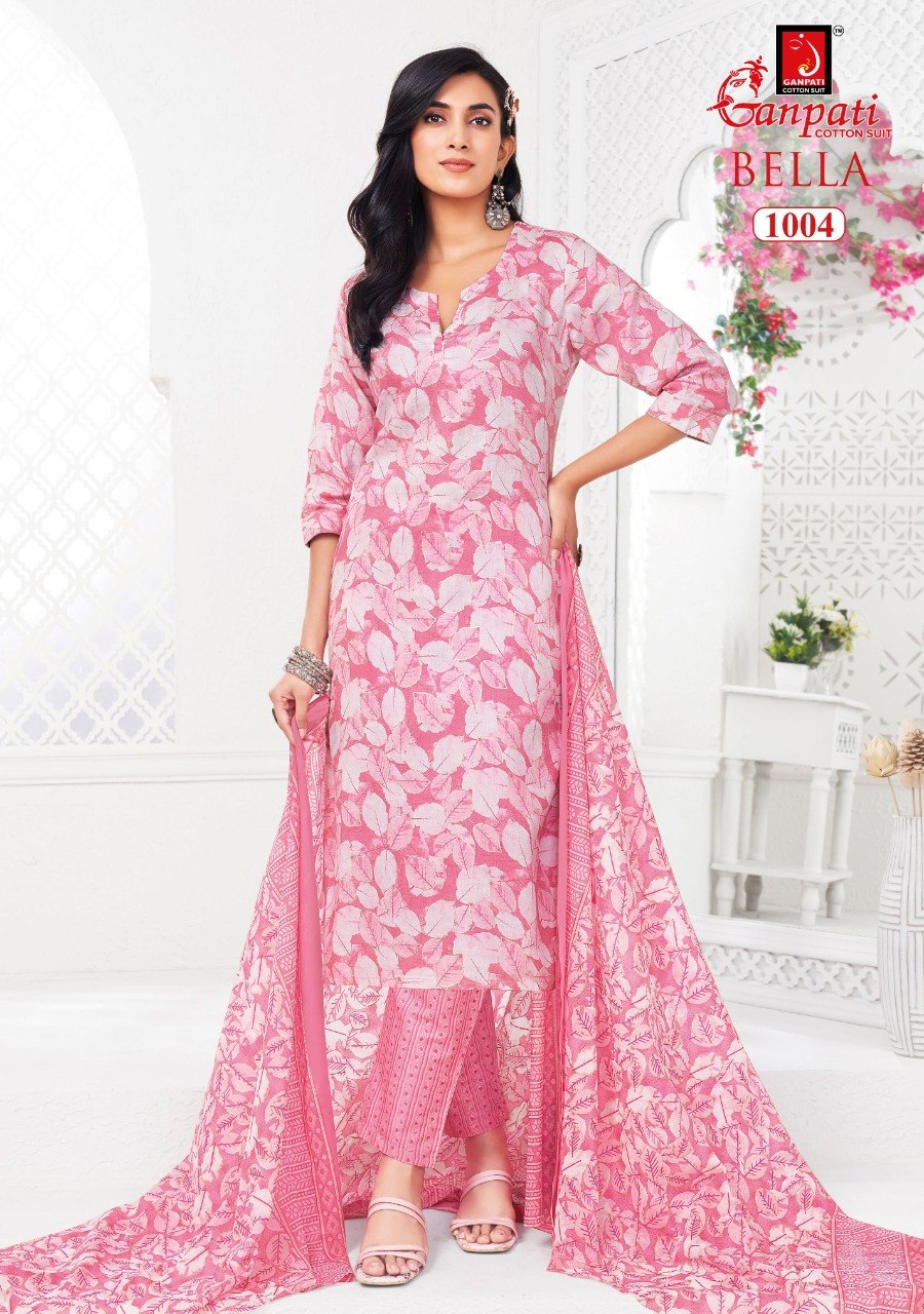 Bella Vol 10 Ganpati Cotton Dress Material Exporter