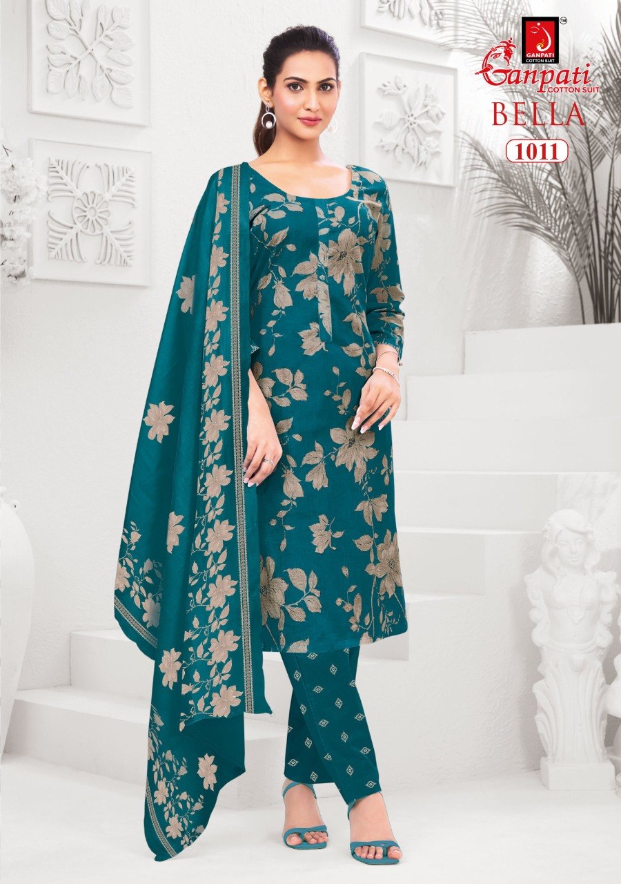 Bella Vol 10 Ganpati Cotton Dress Material Exporter