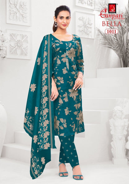 Bella Vol 10 Ganpati Cotton Dress Material Exporter