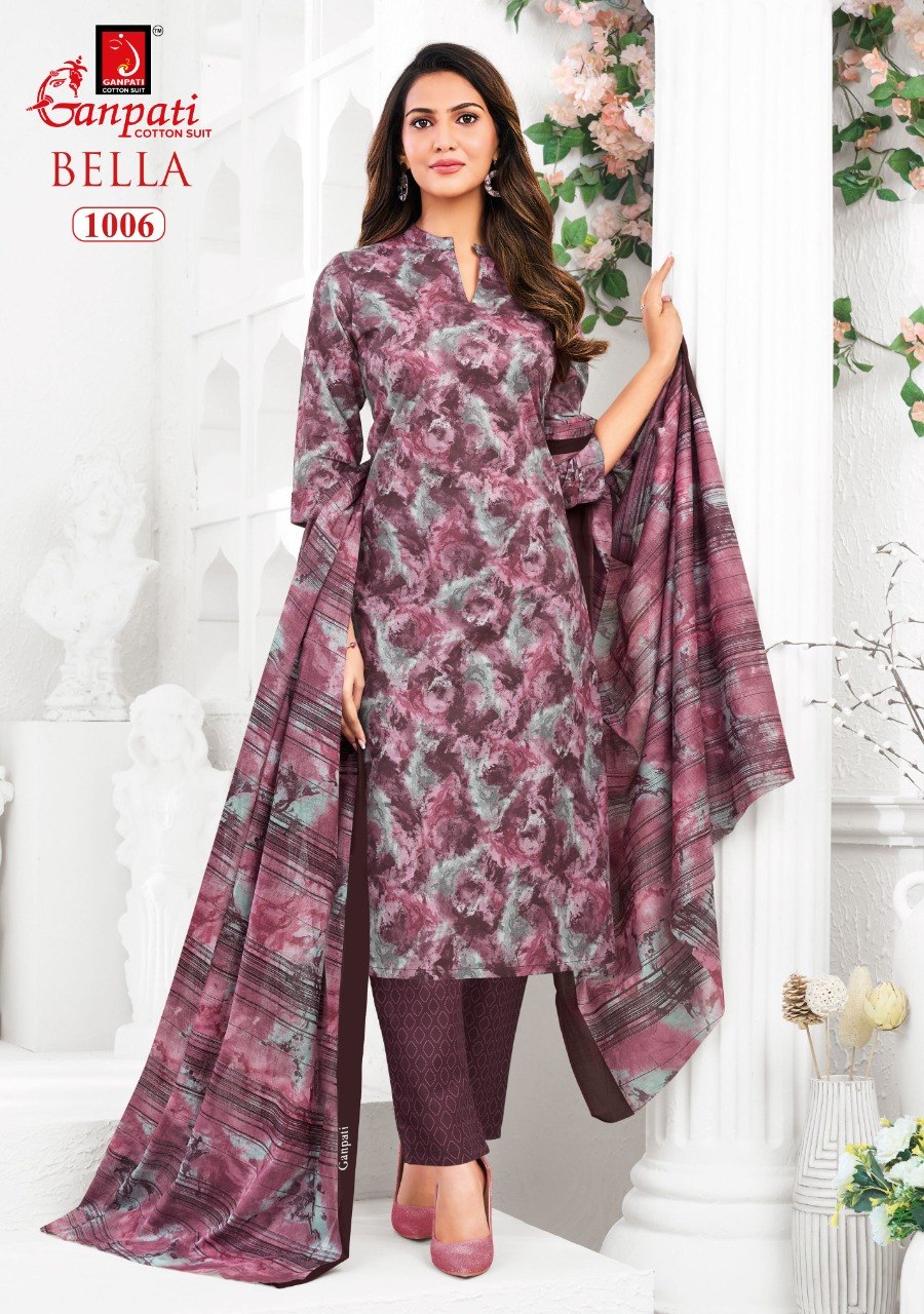 Bella Vol 10 Ganpati Cotton Dress Material Exporter