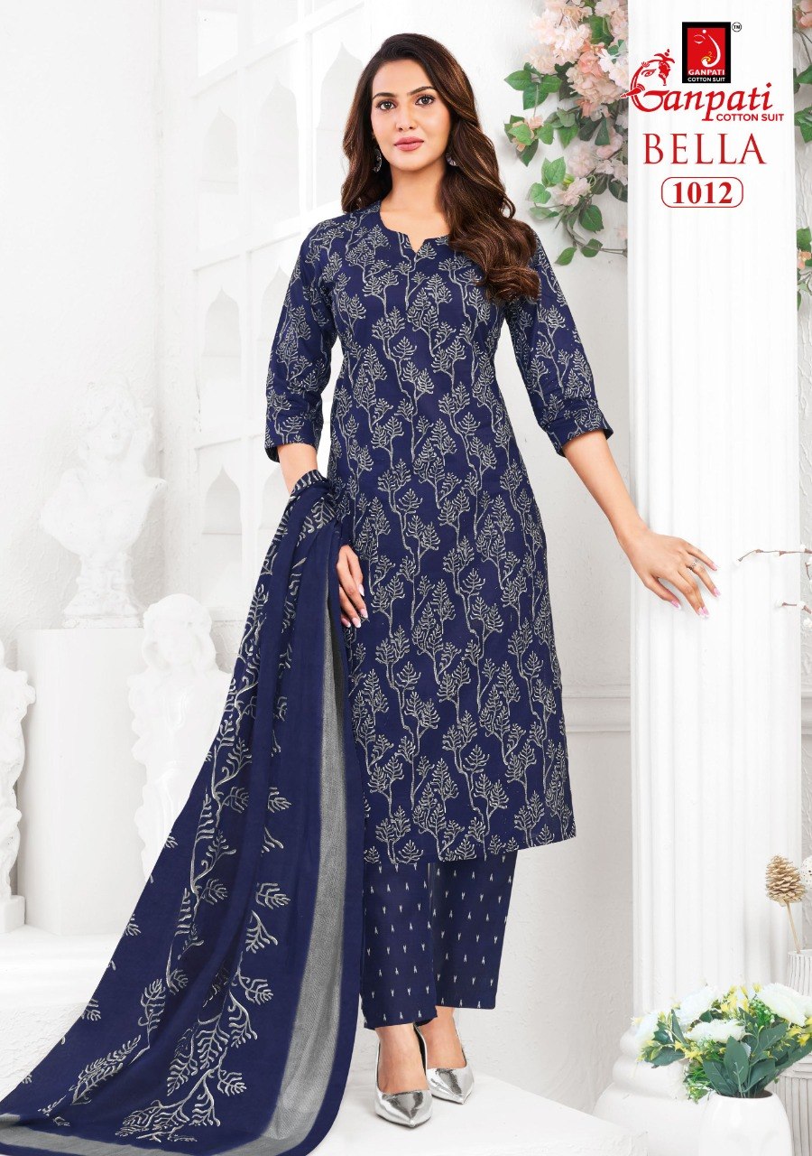 Bella Vol 10 Ganpati Cotton Dress Material Exporter