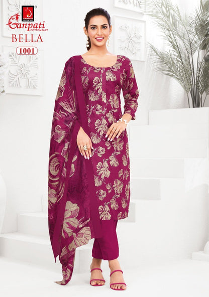 Bella Vol 10 Ganpati Cotton Dress Material Exporter