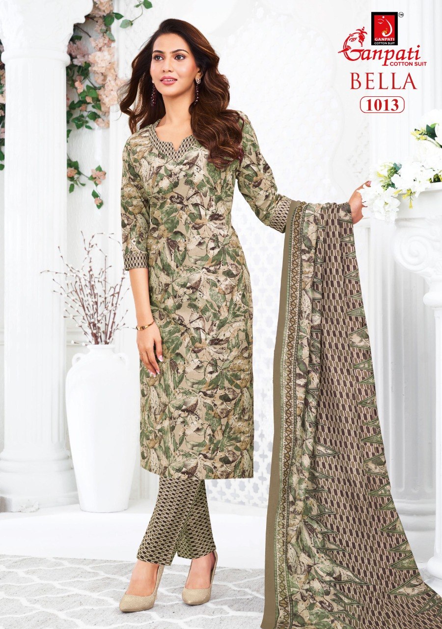 Bella Vol 10 Ganpati Cotton Dress Material Exporter