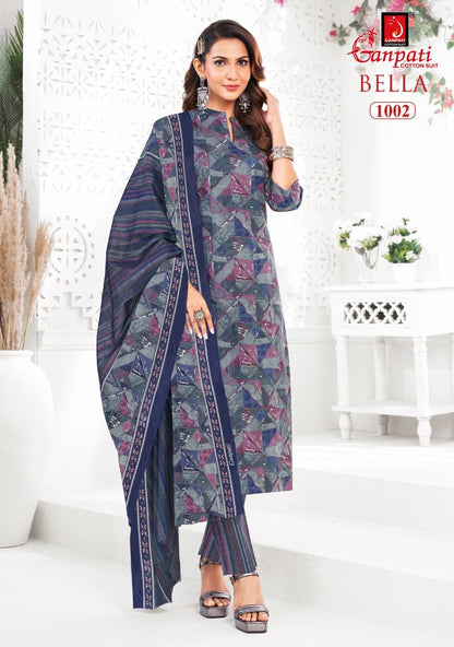 Bella Vol 10 Ganpati Cotton Dress Material Exporter