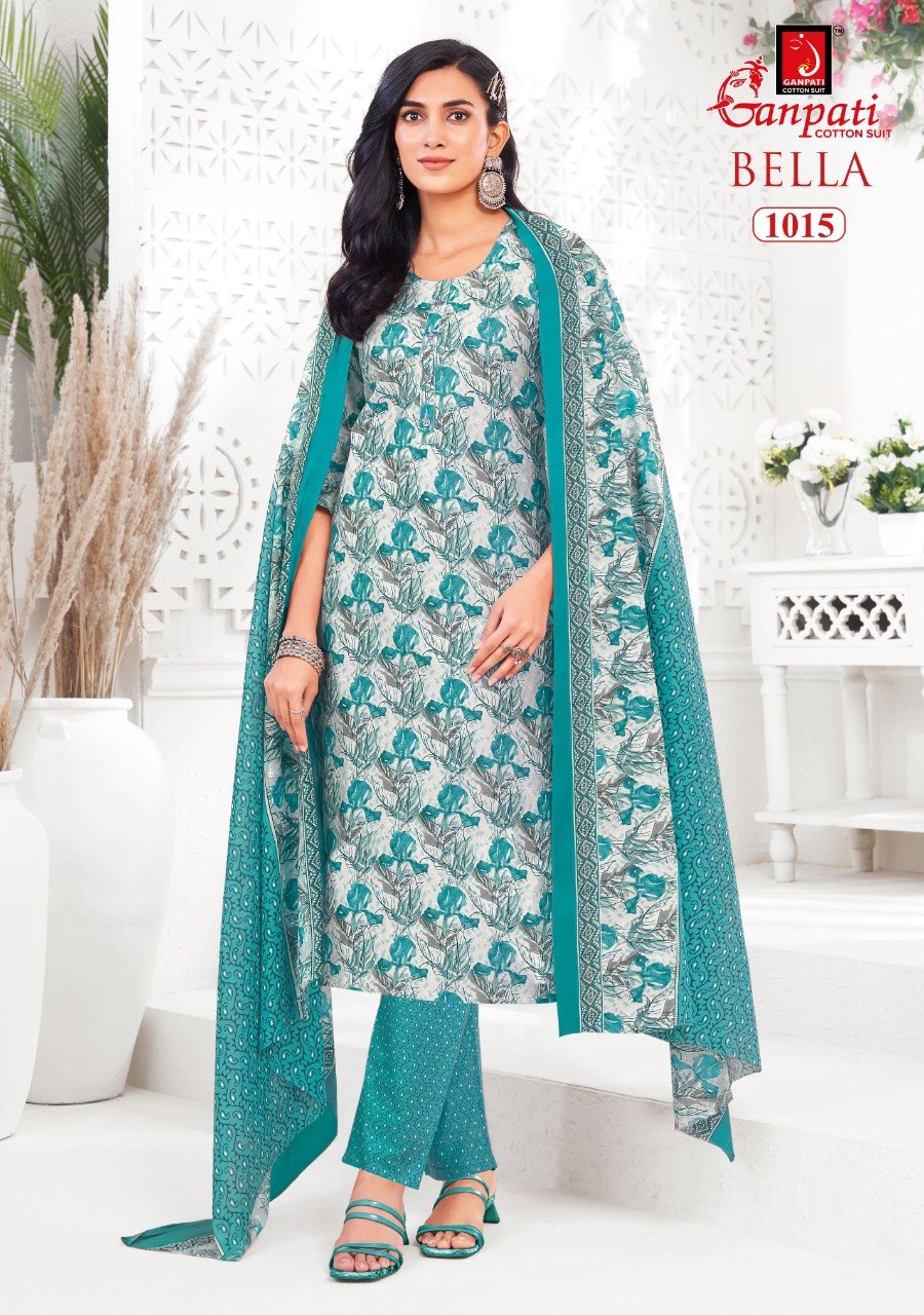 Bella Vol 10 Ganpati Cotton Dress Material Exporter
