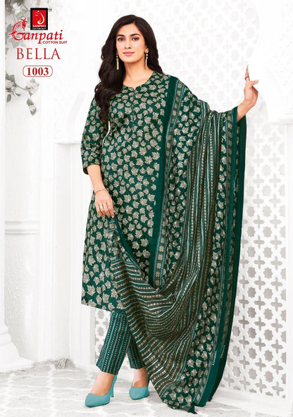 Bella Vol 10 Ganpati Cotton Dress Material Exporter