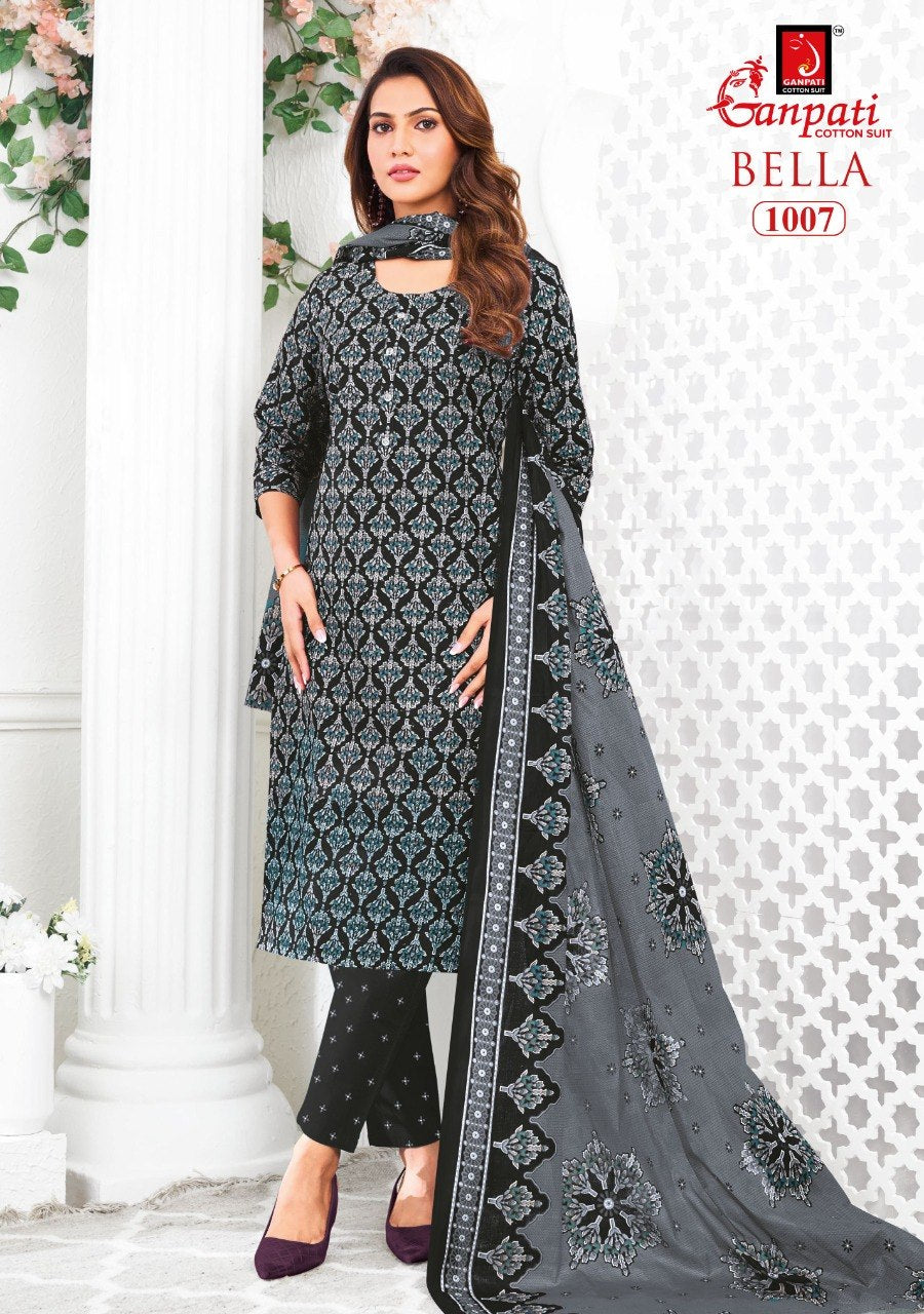 Bella Vol 10 Ganpati Cotton Dress Material Exporter