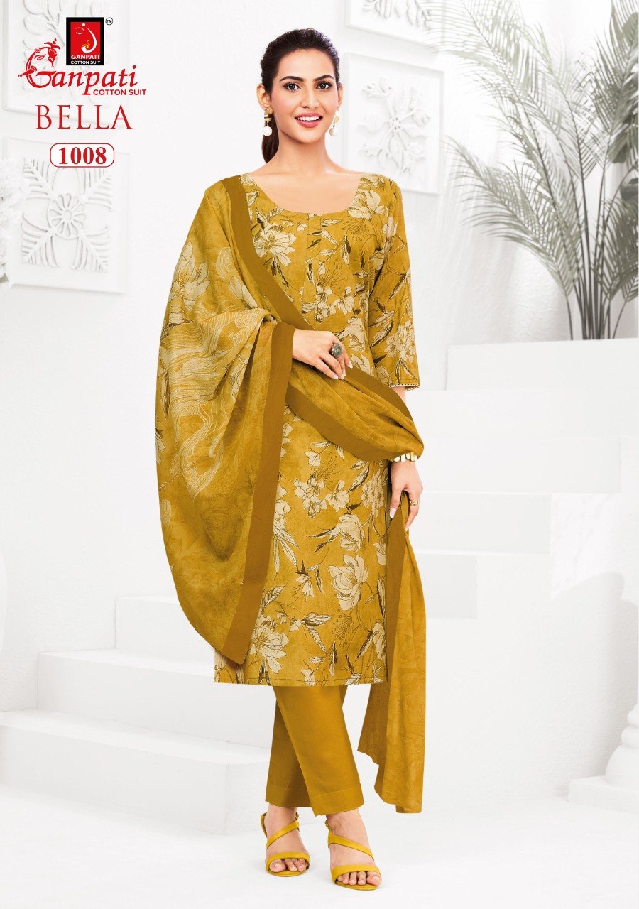 Bella Vol 10 Ganpati Cotton Dress Material Exporter