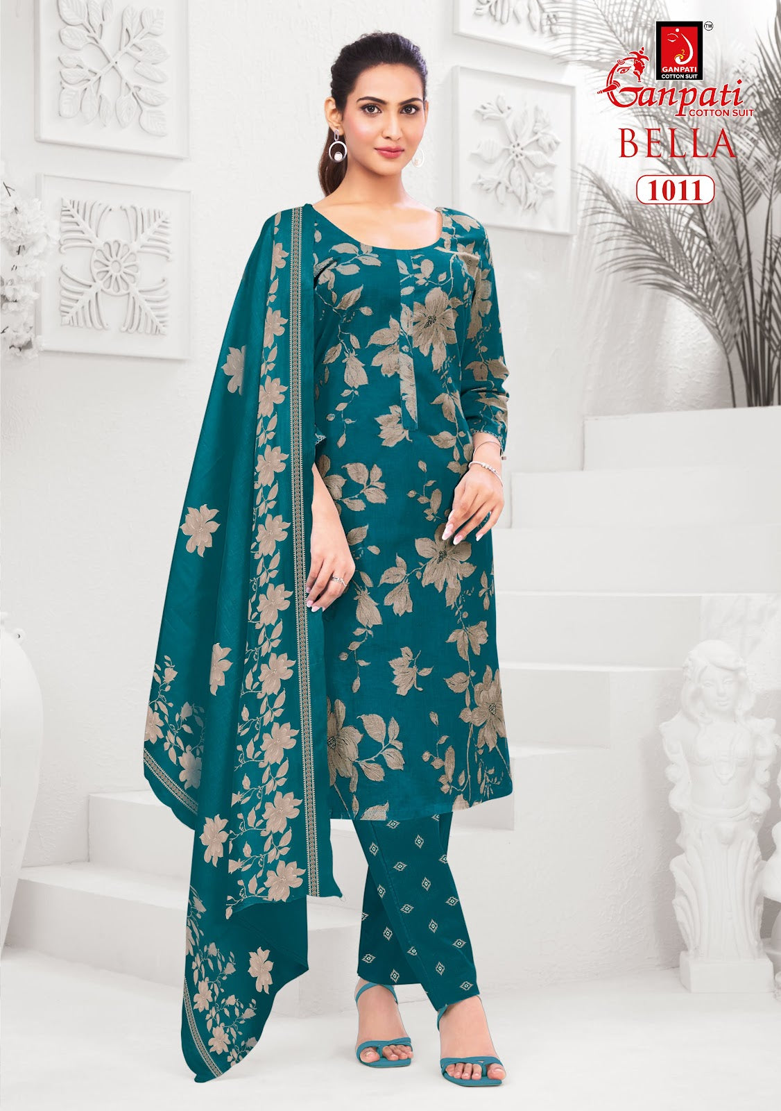 Bella Vol 10 Ganpati Readymade Cotton Pant Suits Supplier India
