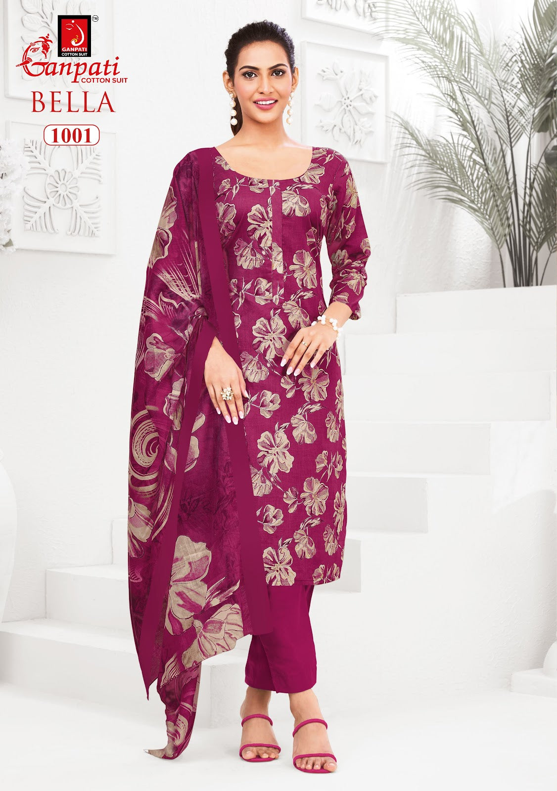 Bella Vol 10 Ganpati Readymade Cotton Pant Suits Supplier India