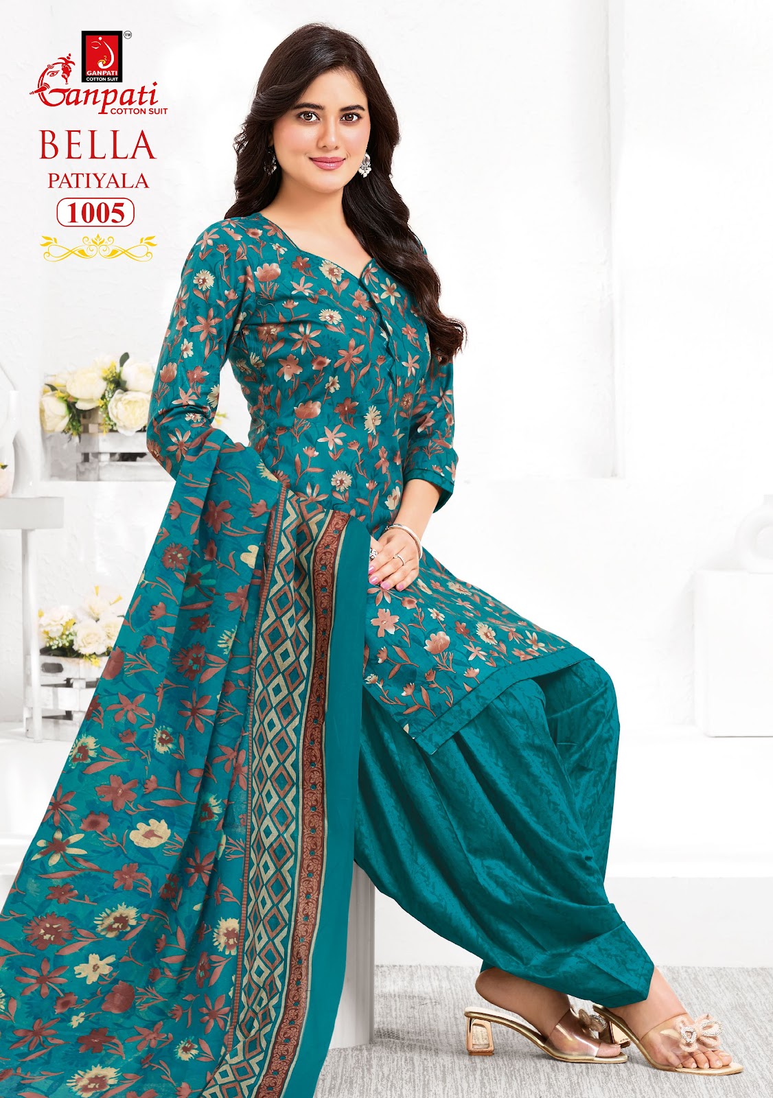 Bella Vol 10 Ganpati Readymade Cotton Patiyala Suits Exporter
