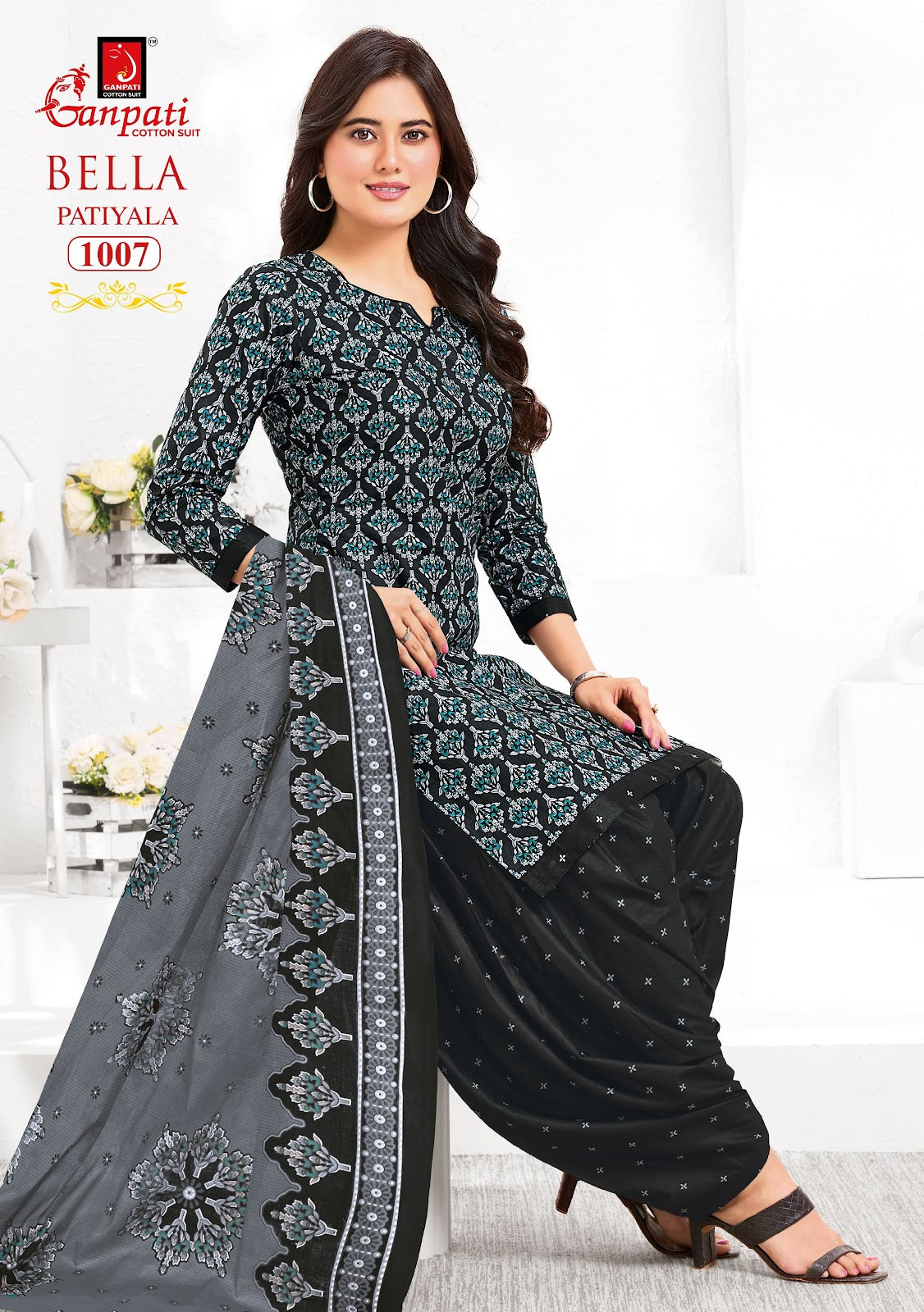 Bella Vol 10 Ganpati Readymade Cotton Patiyala Suits Exporter