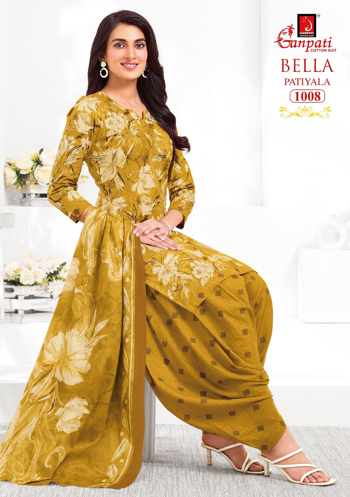 Bella Vol 10 Ganpati Readymade Cotton Patiyala Suits Exporter