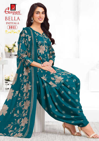 Bella Vol 10 Ganpati Readymade Cotton Patiyala Suits Exporter