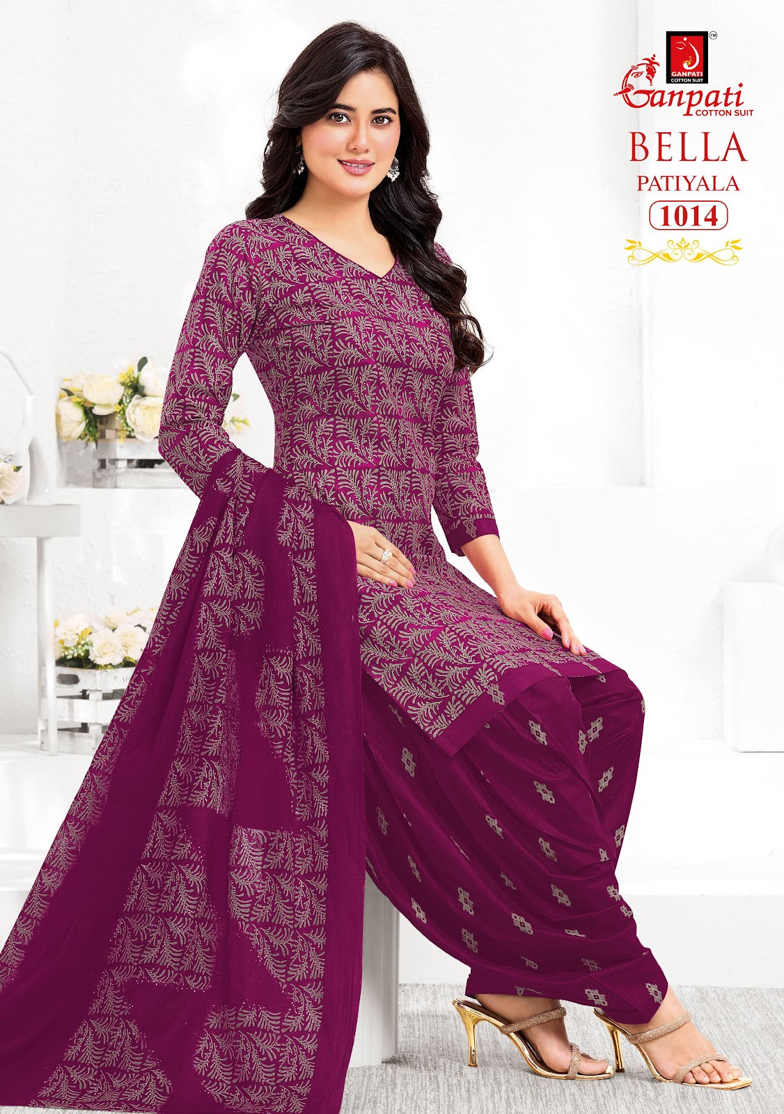 Bella Vol 10 Ganpati Readymade Cotton Patiyala Suits Exporter