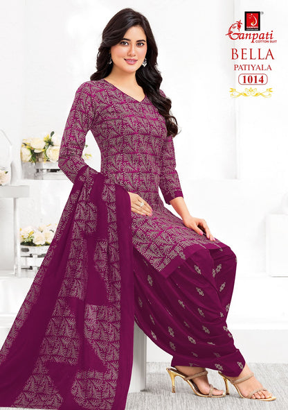 Bella Vol 10 Ganpati Readymade Cotton Patiyala Suits Exporter