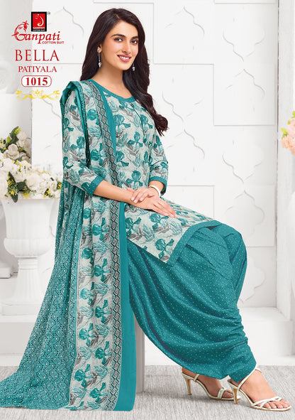 Bella Vol 10 Ganpati Readymade Cotton Patiyala Suits Exporter