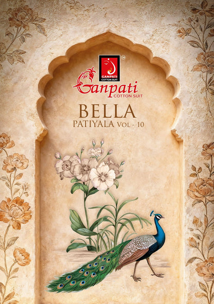 Bella Vol 10 Ganpati Readymade Cotton Patiyala Suits Exporter