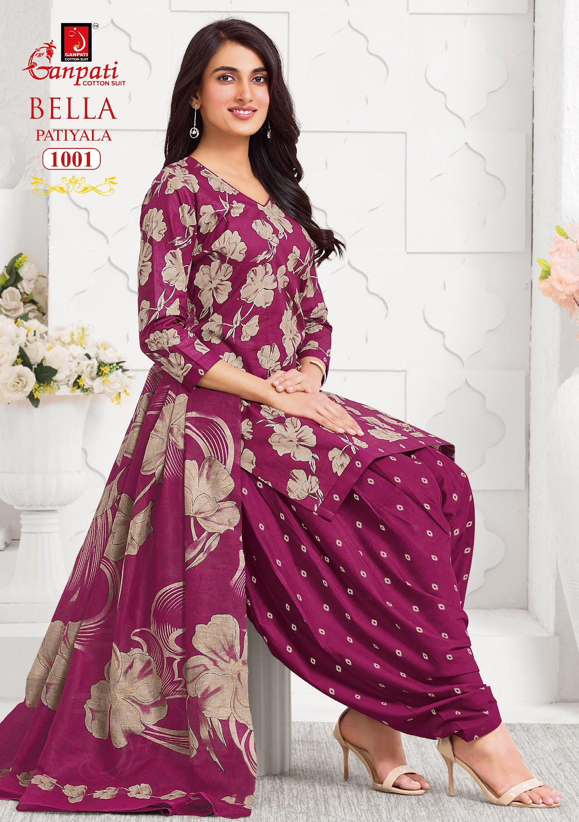 Bella Vol 10 Ganpati Readymade Cotton Patiyala Suits Exporter