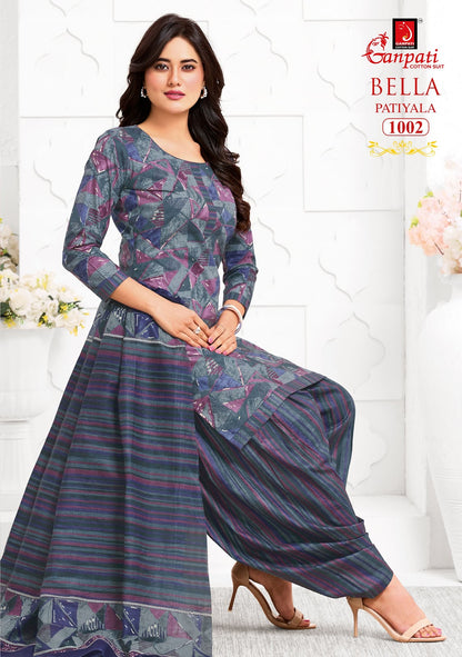 Bella Vol 10 Ganpati Readymade Cotton Patiyala Suits Exporter