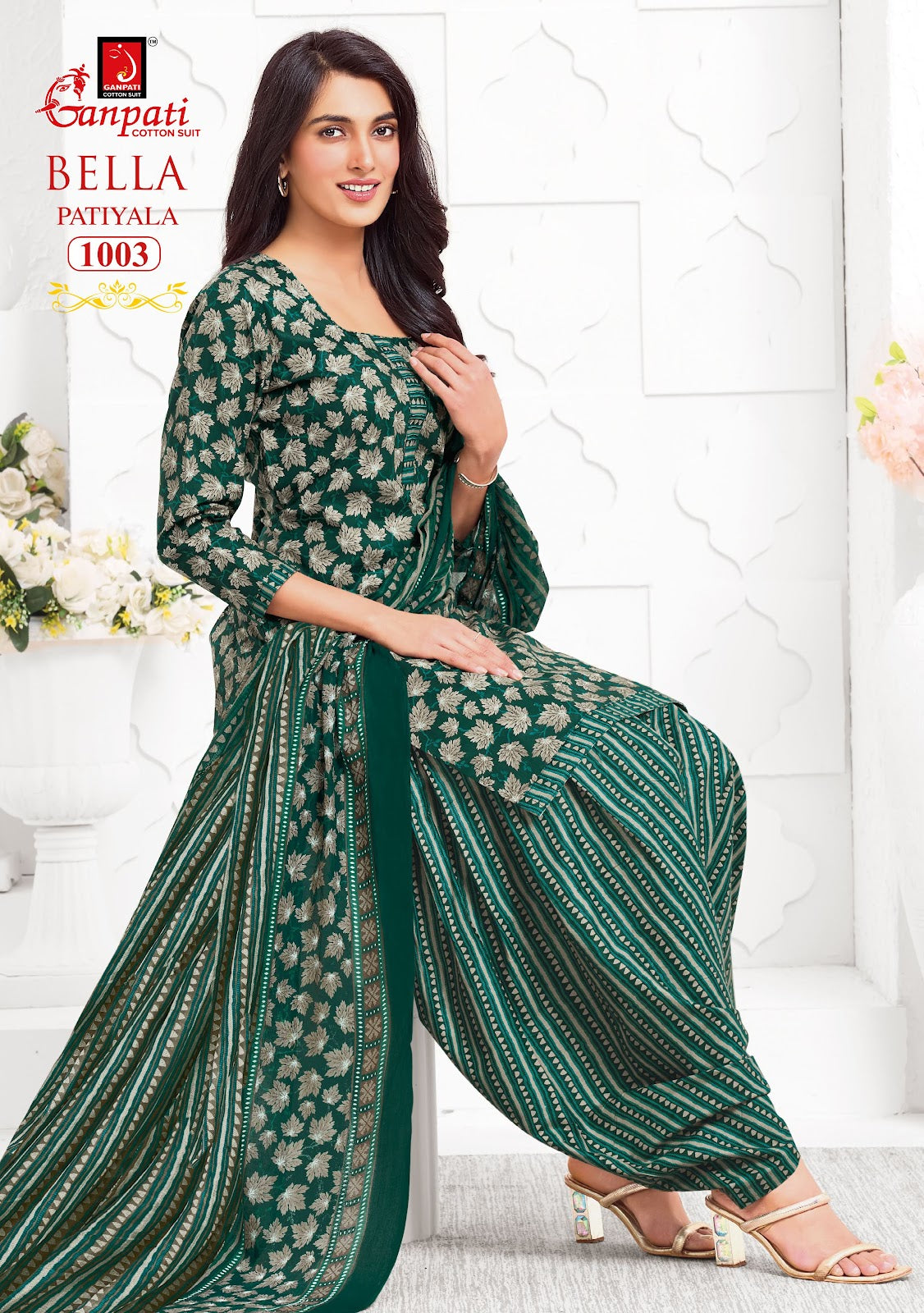 Bella Vol 10 Ganpati Readymade Cotton Patiyala Suits Exporter