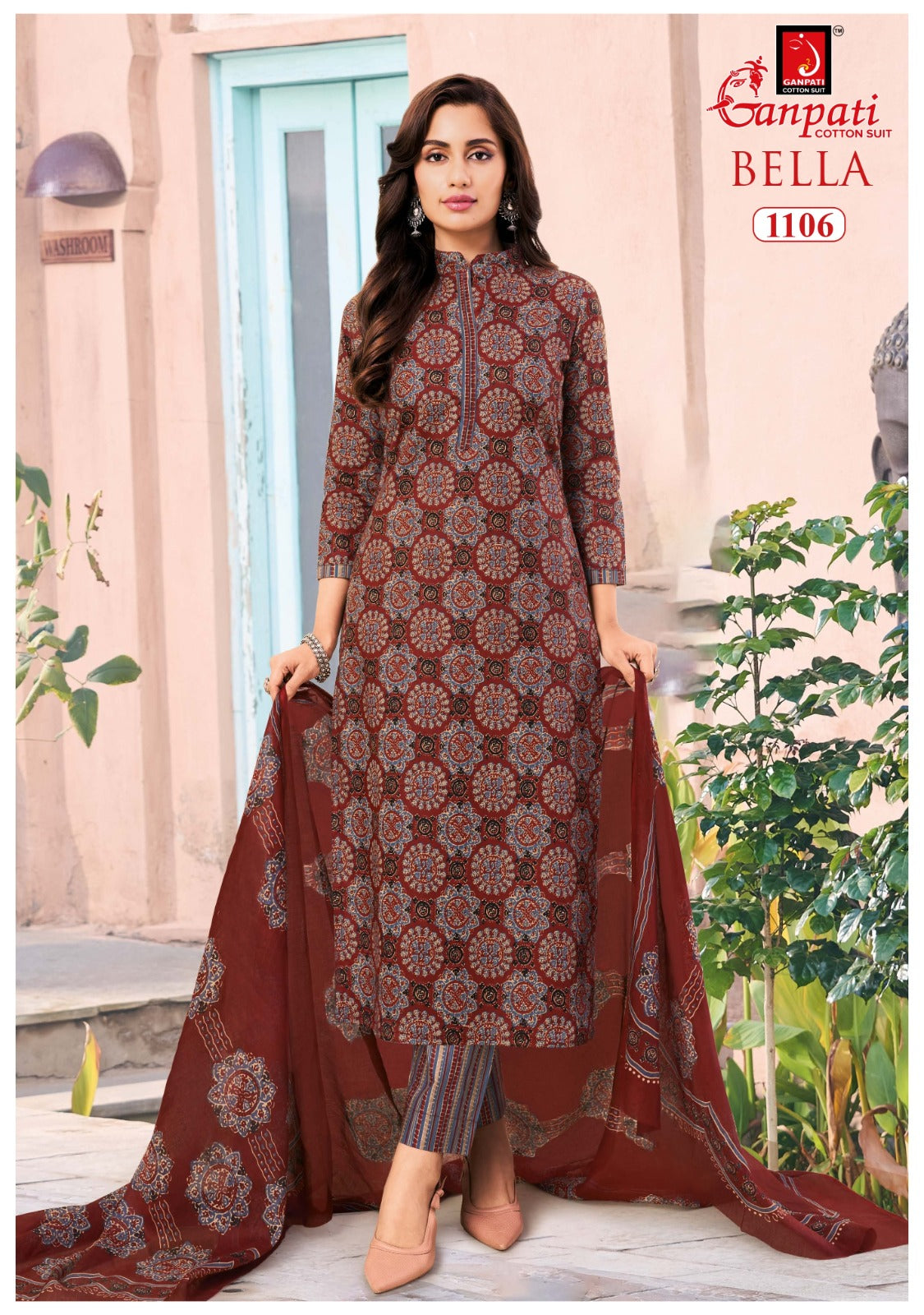 Bella Vol 11 Ganpati Cotton Dress Material Wholesaler Ahmedabad