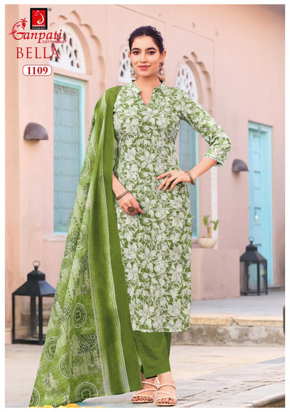 Bella Vol 11 Ganpati Cotton Dress Material Wholesaler Ahmedabad