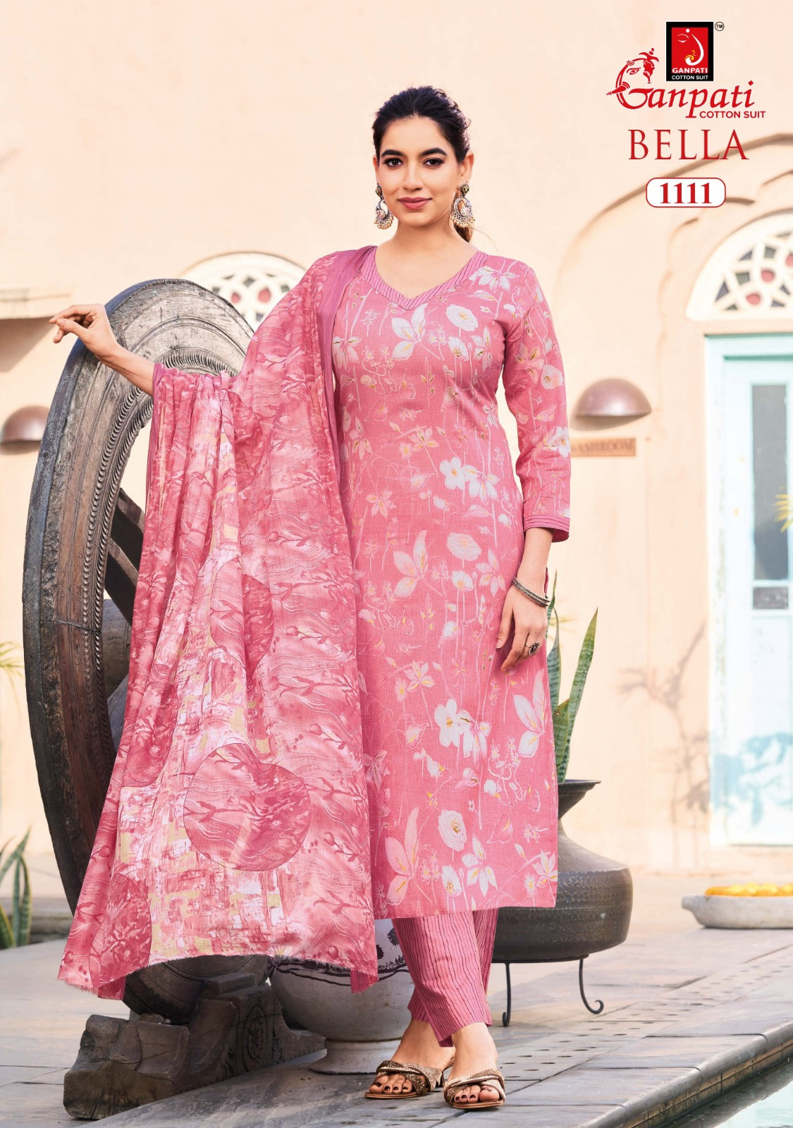 Bella Vol 11 Ganpati Cotton Dress Material Wholesaler Ahmedabad