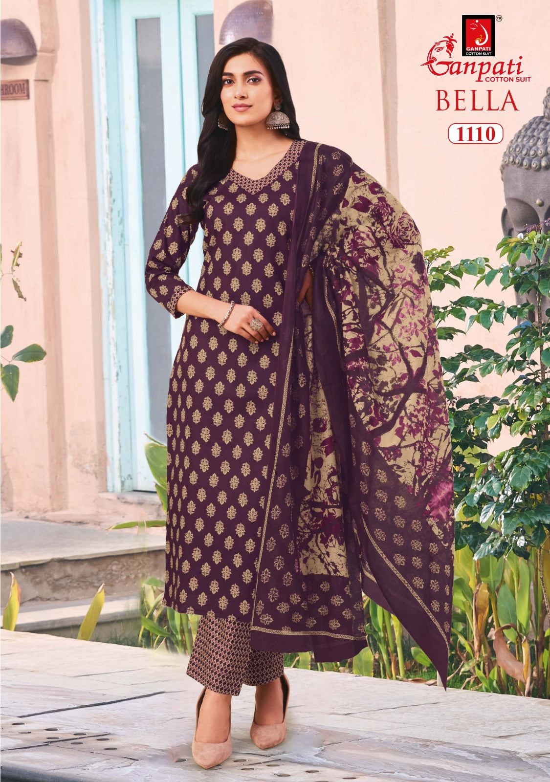 Bella Vol 11 Ganpati Cotton Dress Material Wholesaler Ahmedabad