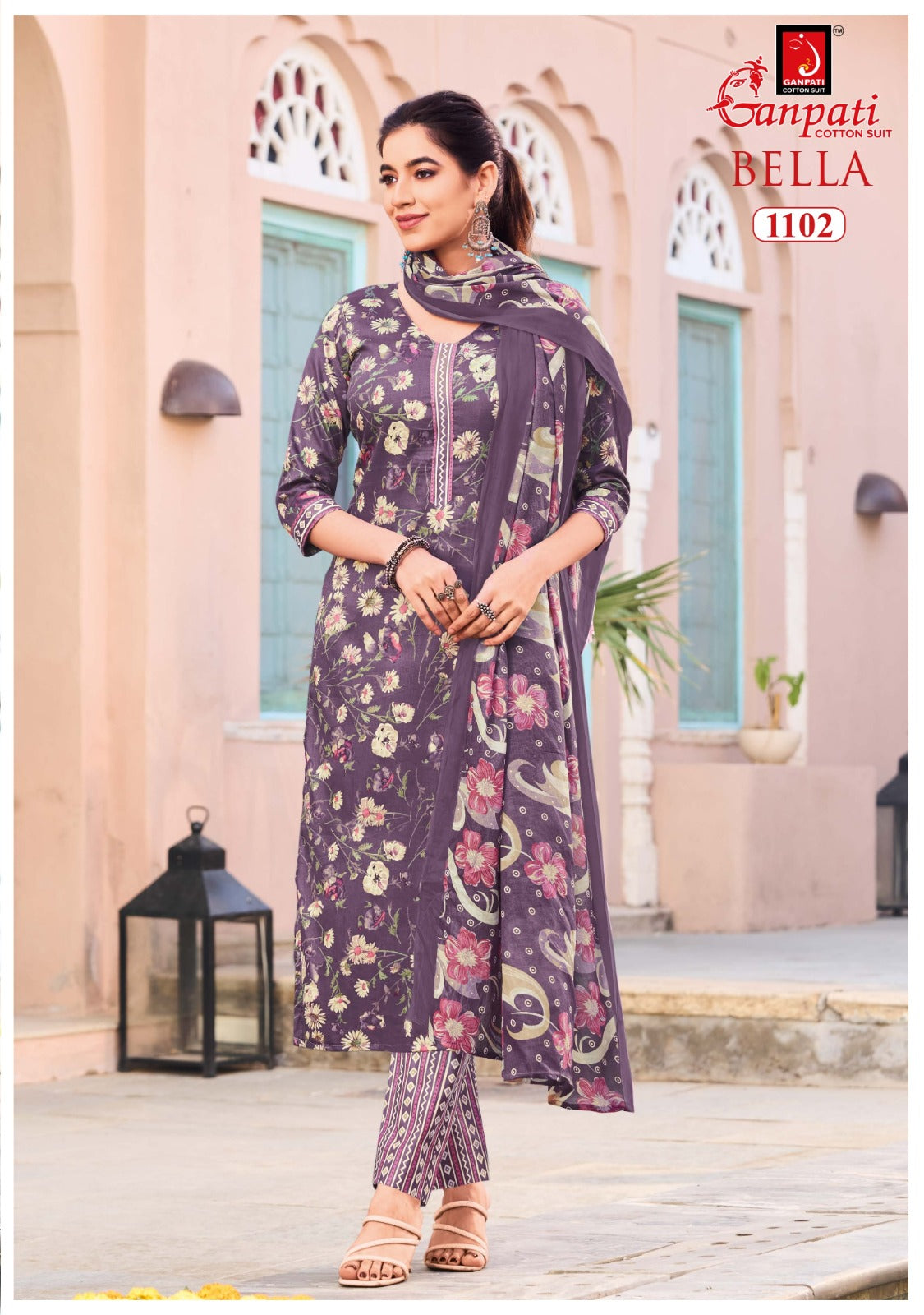 Bella Vol 11 Ganpati Cotton Dress Material Wholesaler Ahmedabad
