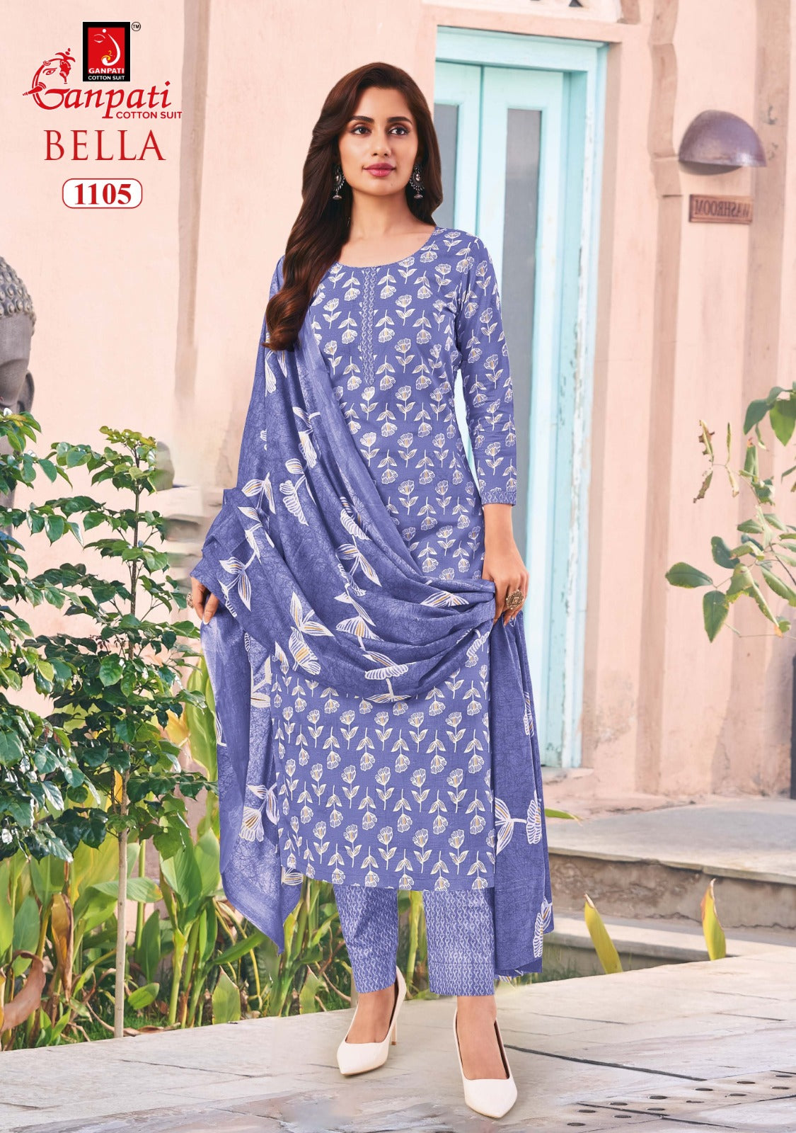 Bella Vol 11 Ganpati Cotton Dress Material Wholesaler Ahmedabad