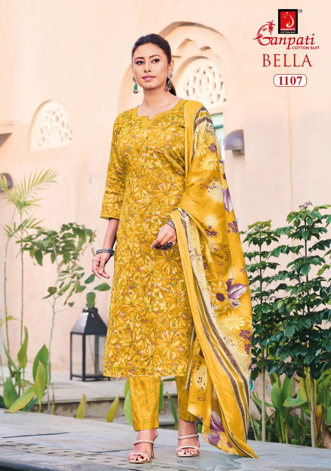 Bella Vol 11 Ganpati Cotton Dress Material Wholesaler Ahmedabad